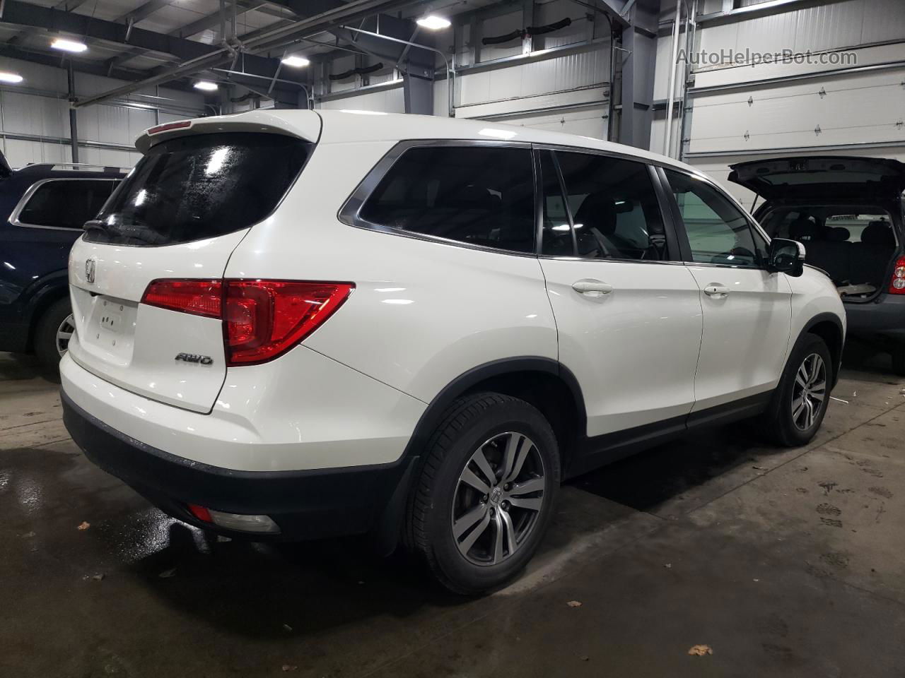 2016 Honda Pilot Exl White vin: 5FNYF6H53GB060788