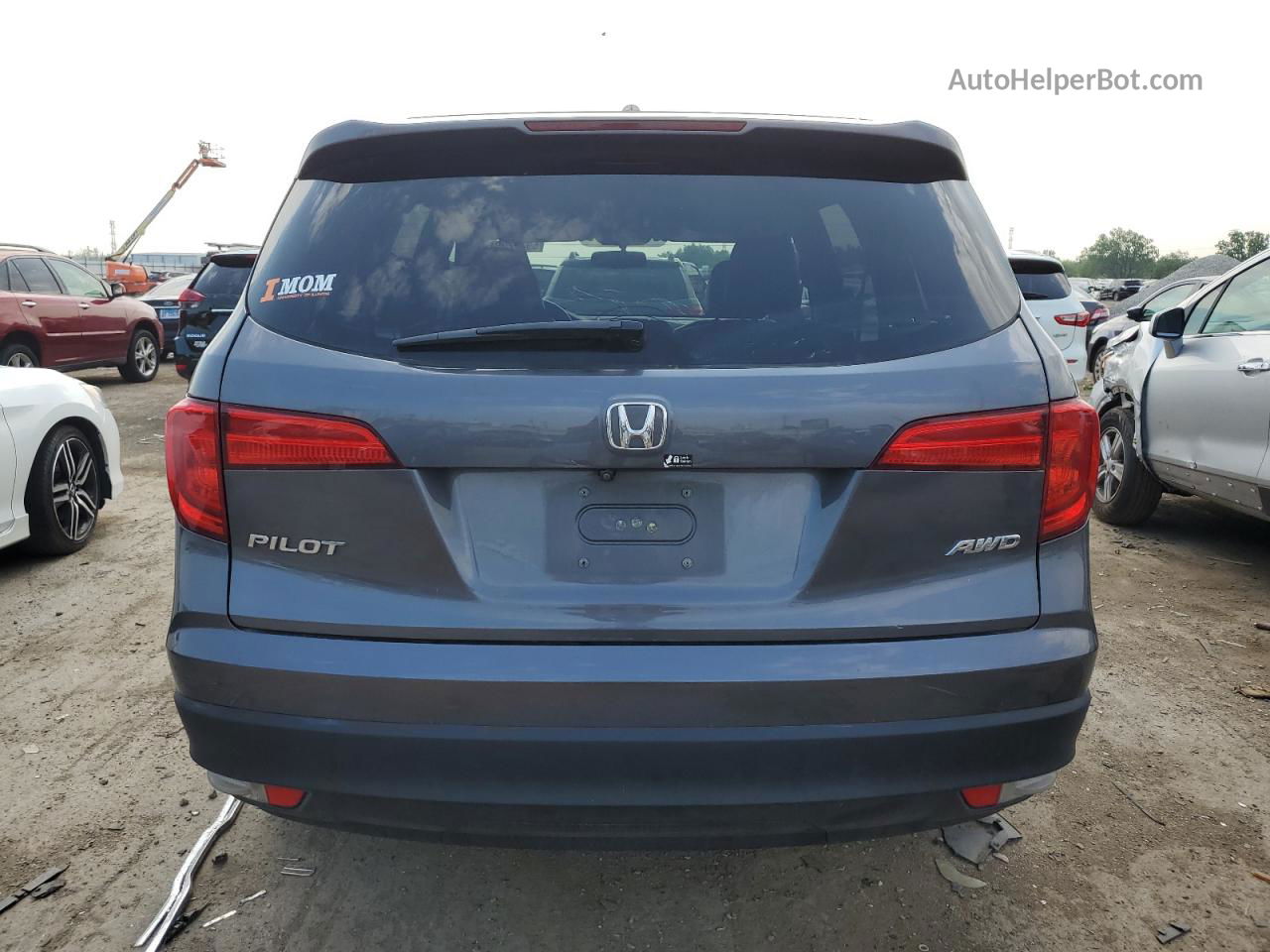 2016 Honda Pilot Exl Серый vin: 5FNYF6H53GB062220