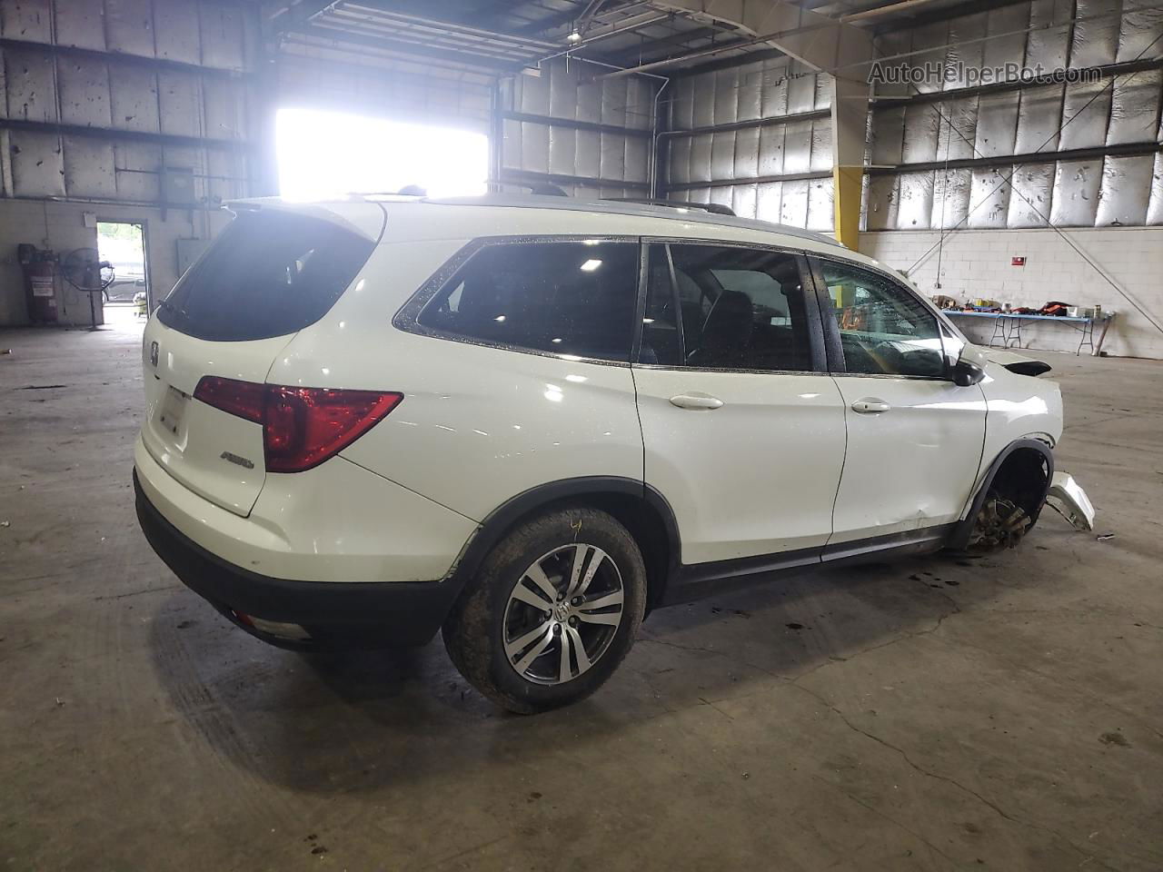 2016 Honda Pilot Exl White vin: 5FNYF6H53GB113974