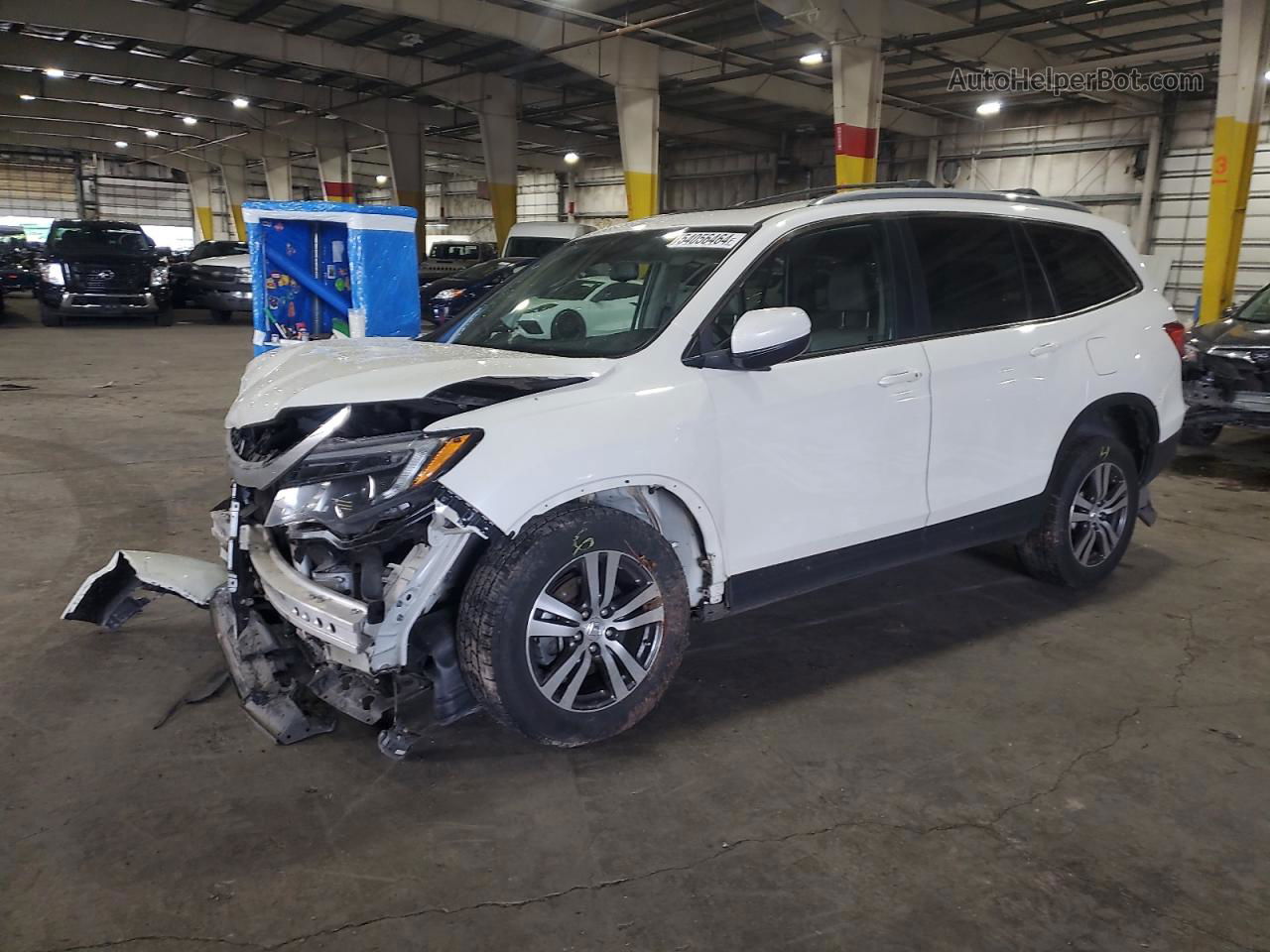 2016 Honda Pilot Exl White vin: 5FNYF6H53GB113974