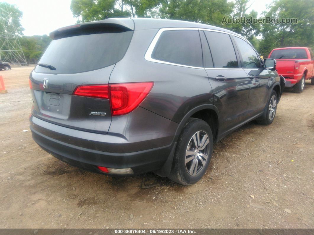 2017 Honda Pilot Ex-l Gray vin: 5FNYF6H53HB080380