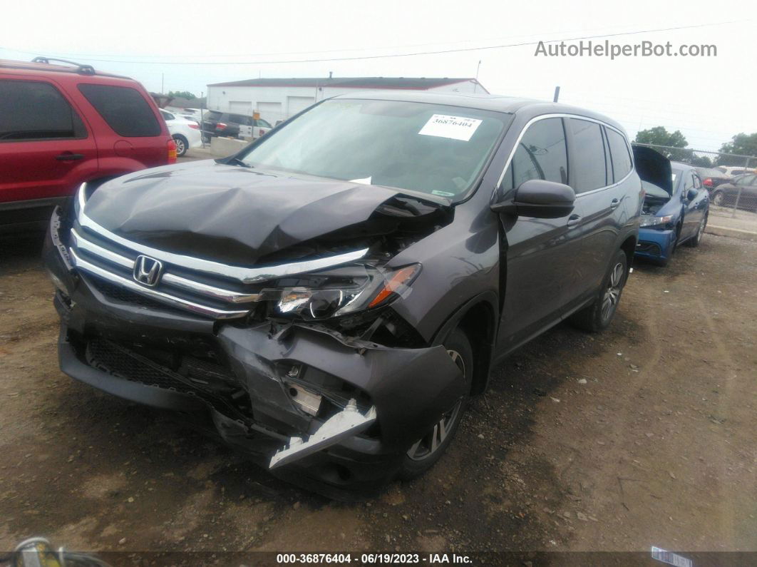 2017 Honda Pilot Ex-l Gray vin: 5FNYF6H53HB080380