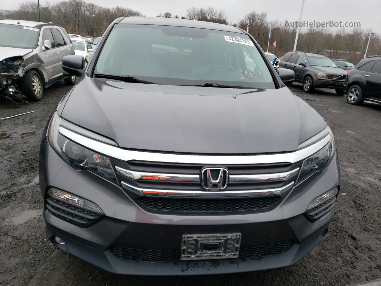 2017 Honda Pilot Exl Gray vin: 5FNYF6H53HB088611