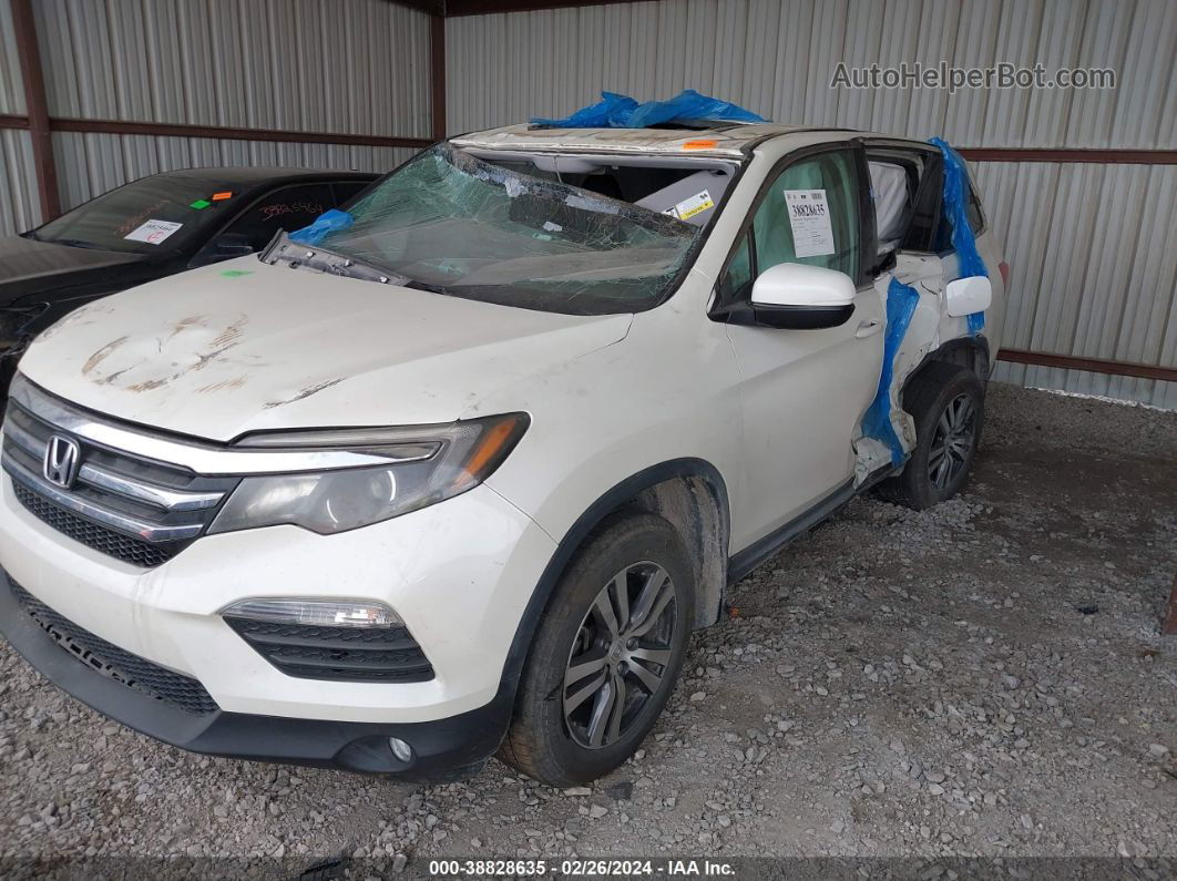 2017 Honda Pilot Ex-l White vin: 5FNYF6H53HB094375