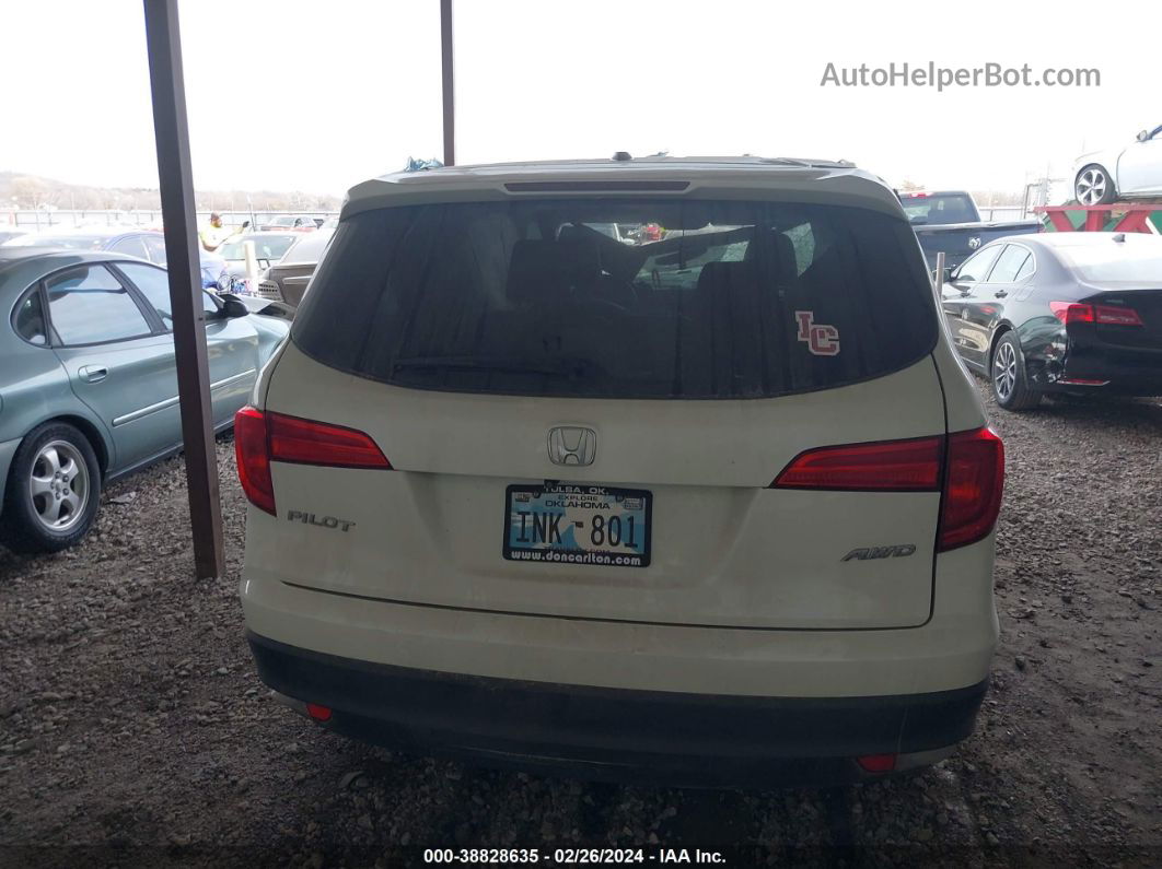 2017 Honda Pilot Ex-l White vin: 5FNYF6H53HB094375