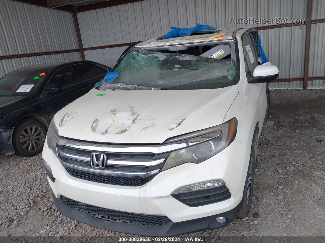 2017 Honda Pilot Ex-l White vin: 5FNYF6H53HB094375