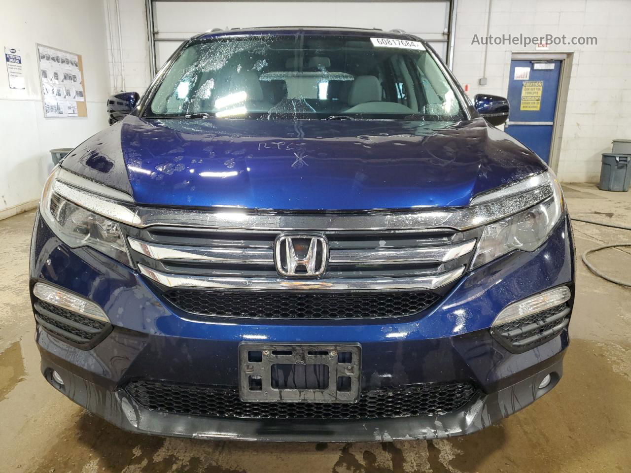 2016 Honda Pilot Exl Blue vin: 5FNYF6H54GB009963