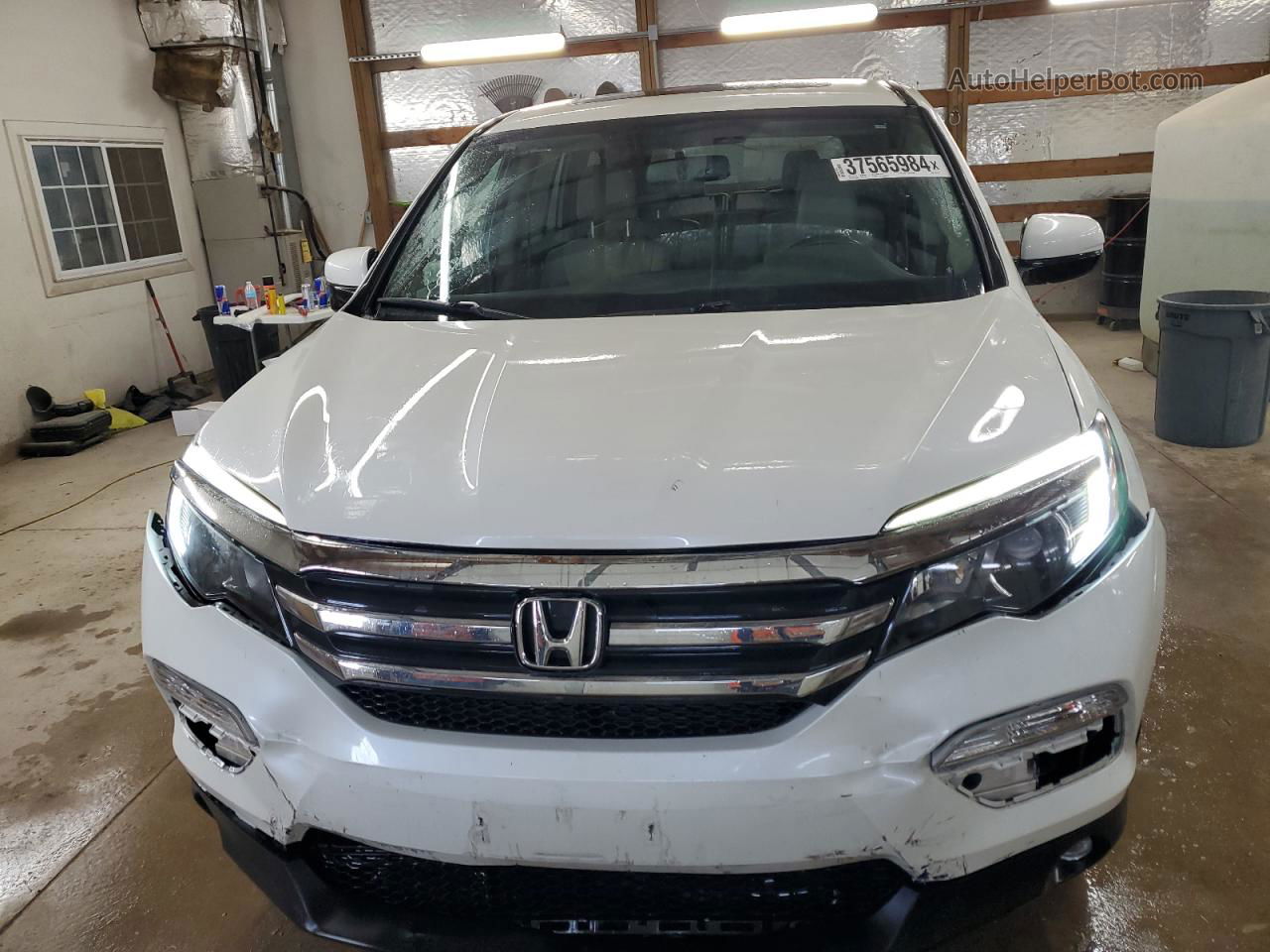 2016 Honda Pilot Exl White vin: 5FNYF6H54GB017772