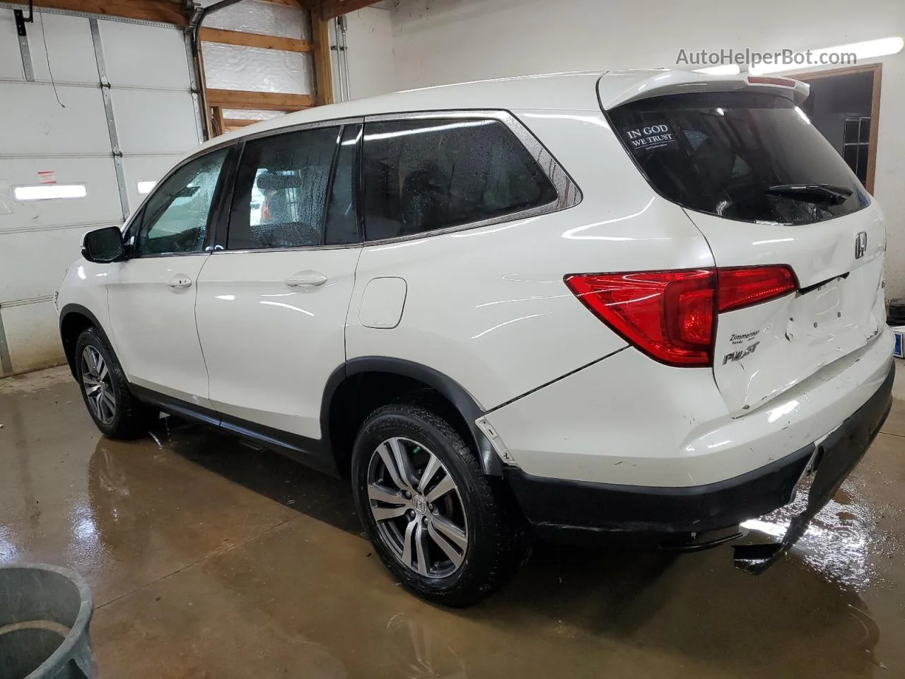 2016 Honda Pilot Exl White vin: 5FNYF6H54GB017772