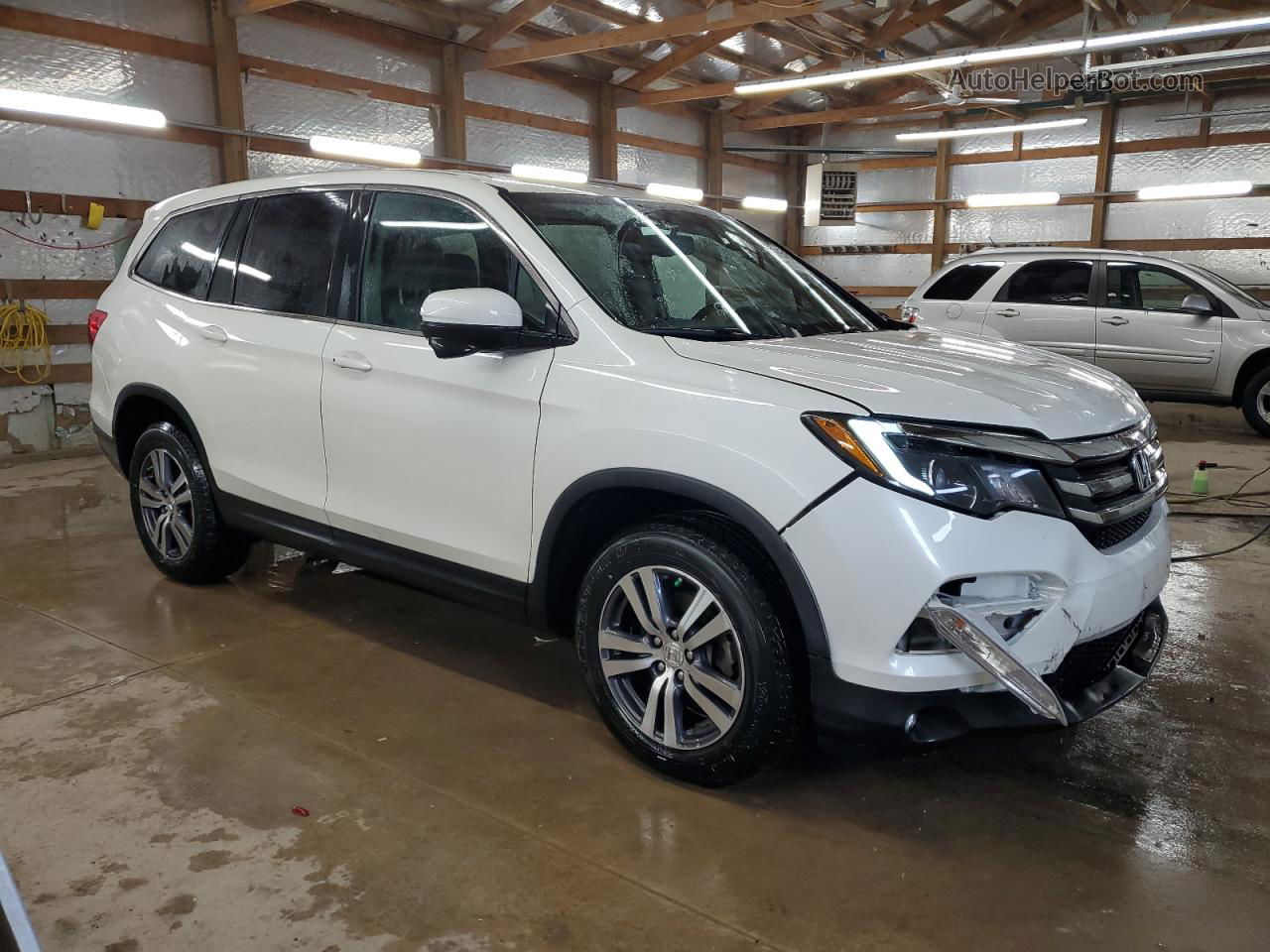 2016 Honda Pilot Exl White vin: 5FNYF6H54GB017772