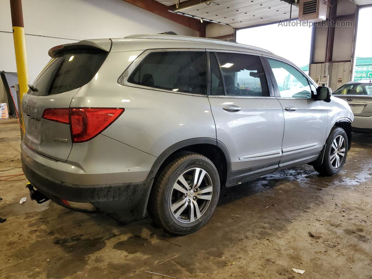 2016 Honda Pilot Exl Silver vin: 5FNYF6H54GB020851