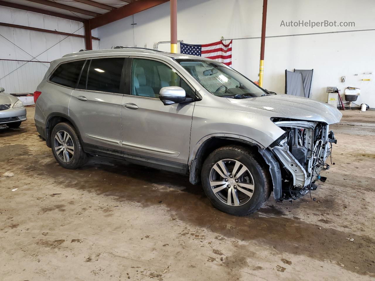 2016 Honda Pilot Exl Silver vin: 5FNYF6H54GB020851