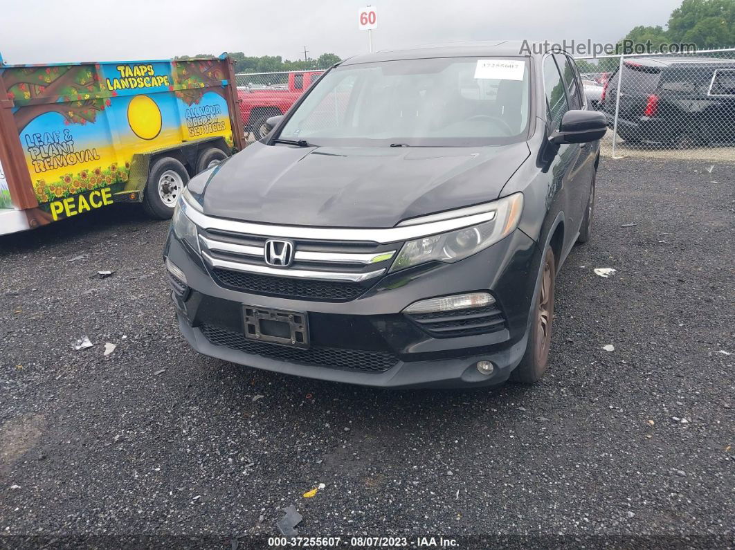 2016 Honda Pilot Ex-l Black vin: 5FNYF6H54GB022471