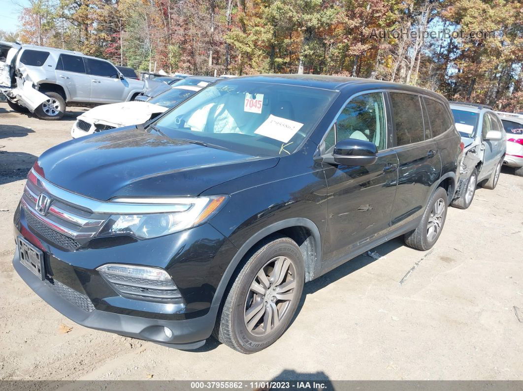 2017 Honda Pilot Ex-l Черный vin: 5FNYF6H54HB047503