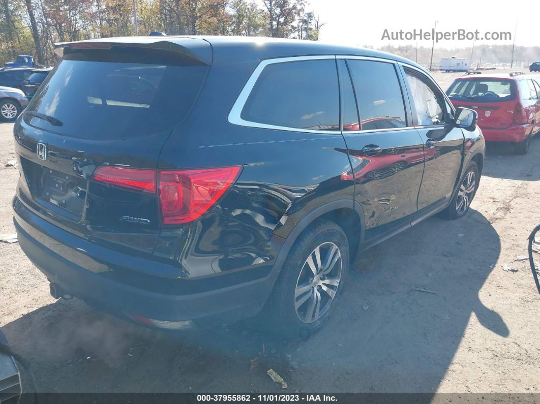 2017 Honda Pilot Ex-l Black vin: 5FNYF6H54HB047503