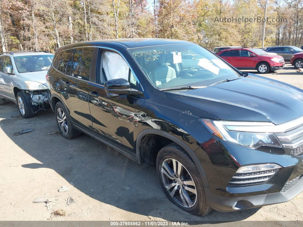 2017 Honda Pilot Ex-l Black vin: 5FNYF6H54HB047503