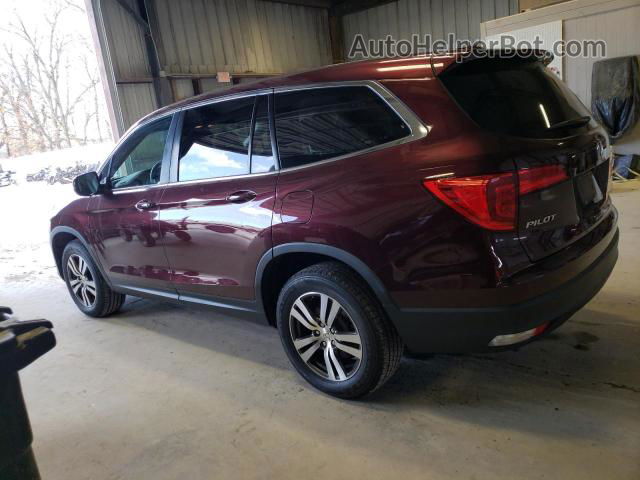 2017 Honda Pilot Exl Maroon vin: 5FNYF6H54HB052944