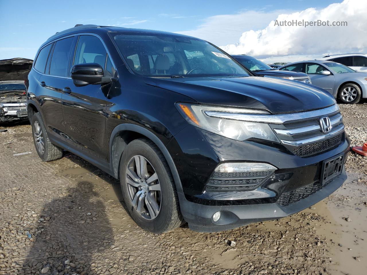 2016 Honda Pilot Exl Черный vin: 5FNYF6H55GB044494