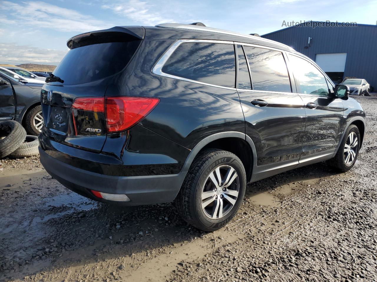 2016 Honda Pilot Exl Черный vin: 5FNYF6H55GB044494