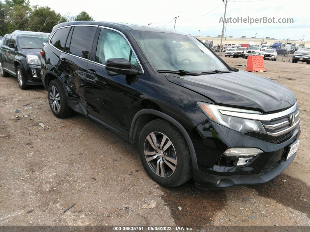 2016 Honda Pilot Ex-l Black vin: 5FNYF6H55GB056130