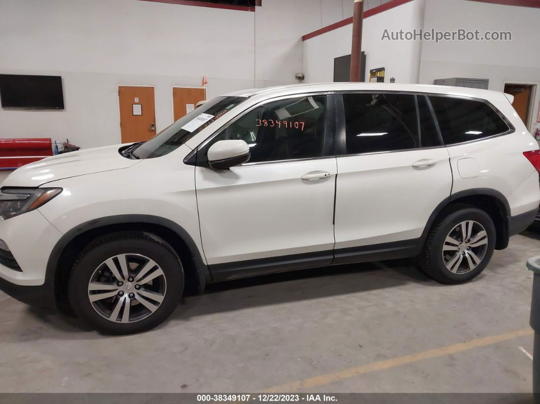 2016 Honda Pilot Ex-l White vin: 5FNYF6H55GB057424