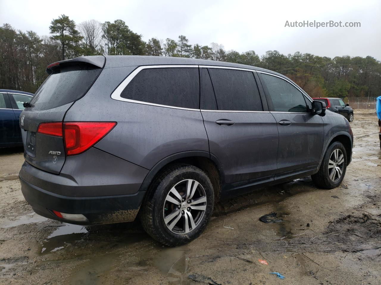 2016 Honda Pilot Exl Gray vin: 5FNYF6H55GB078080