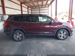 2017 Honda Pilot Ex-l Maroon vin: 5FNYF6H55HB024862