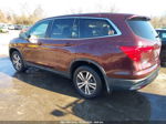 2017 Honda Pilot Ex-l Burgundy vin: 5FNYF6H55HB077481