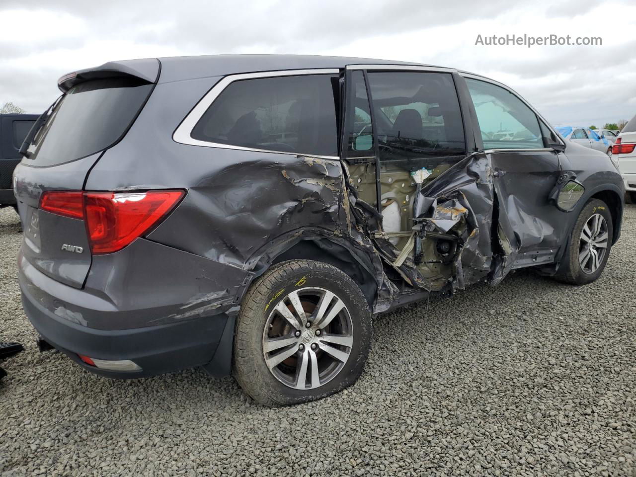 2016 Honda Pilot Exl Charcoal vin: 5FNYF6H56GB035805