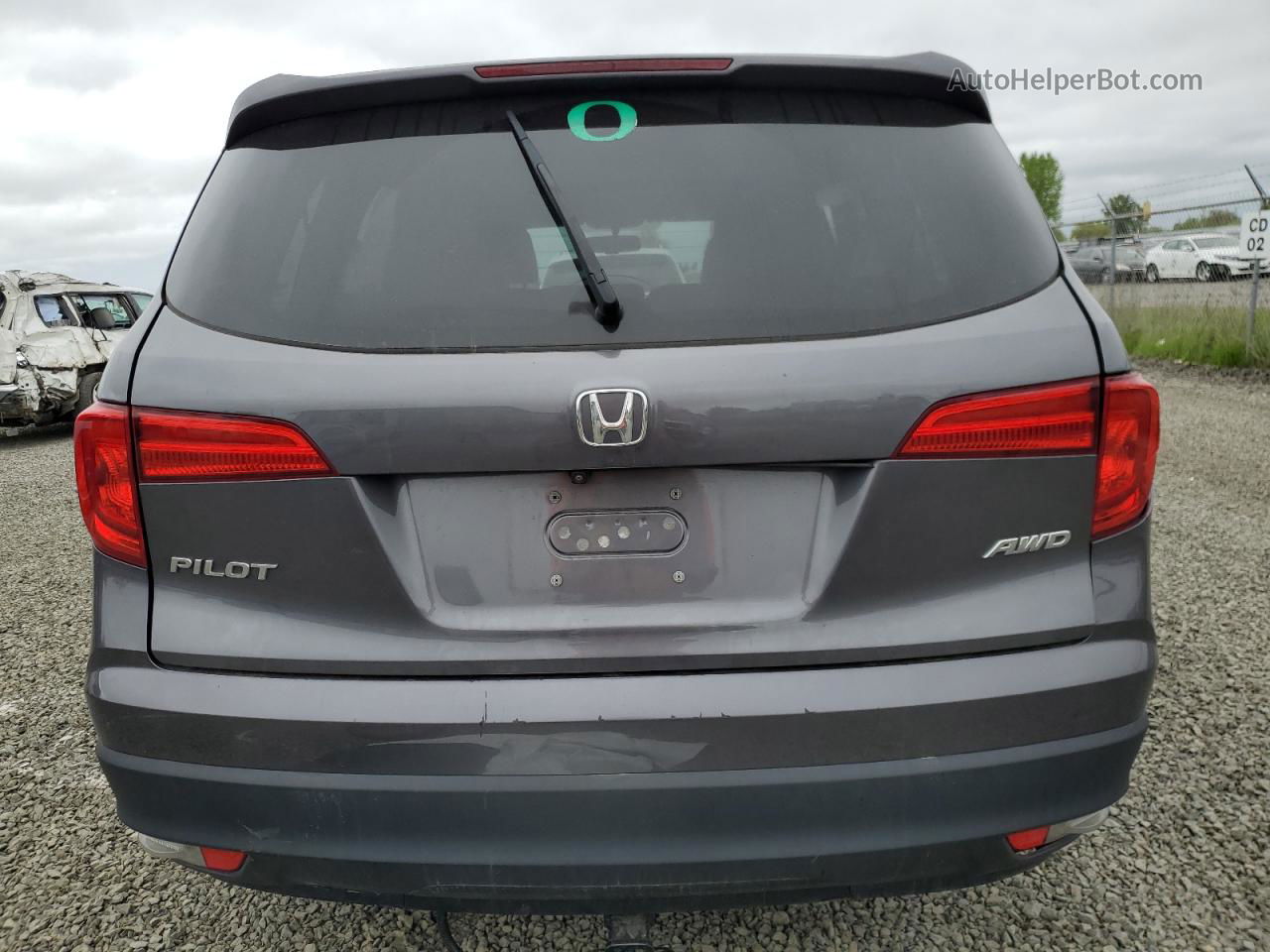 2016 Honda Pilot Exl Charcoal vin: 5FNYF6H56GB035805