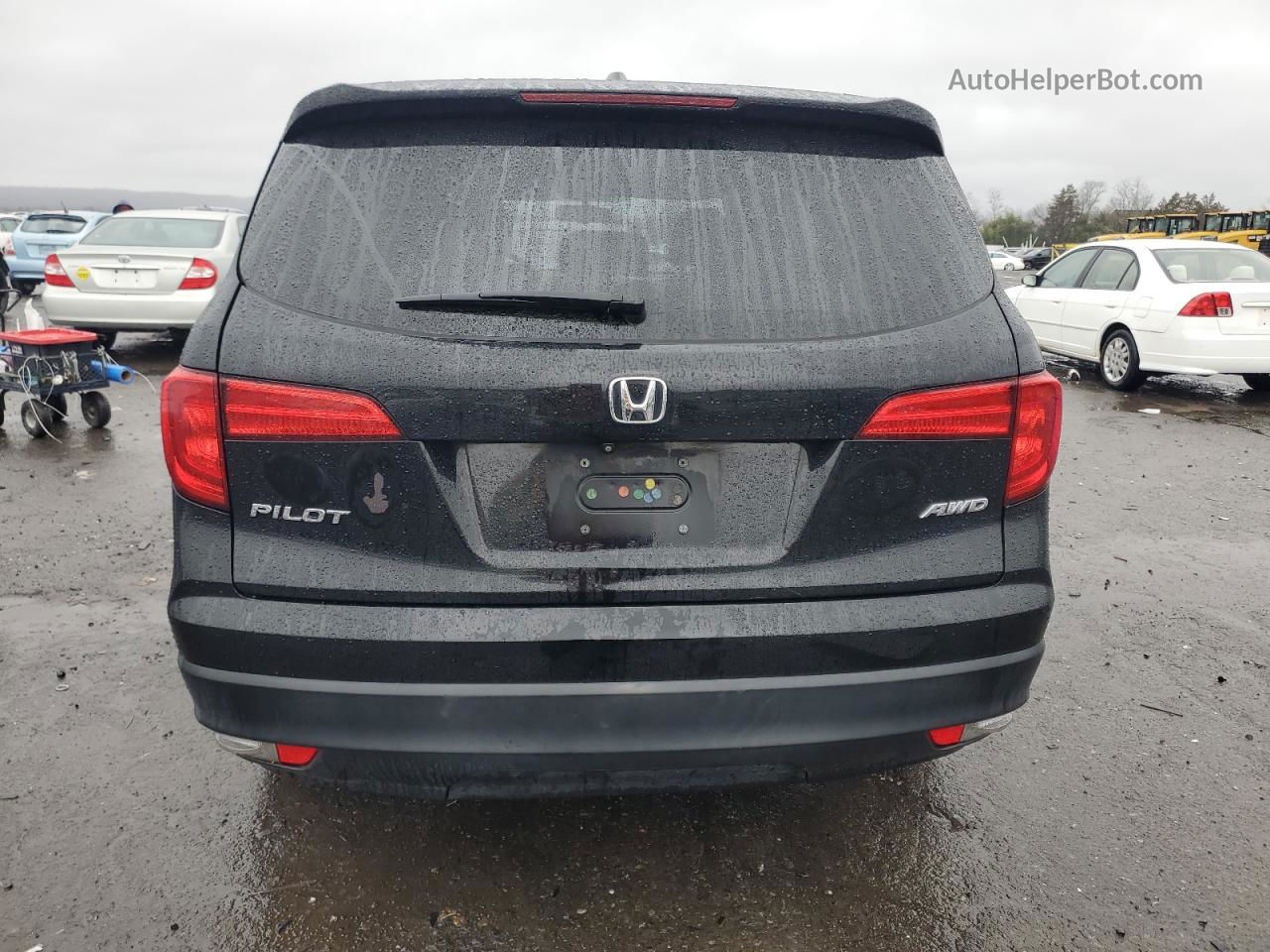 2016 Honda Pilot Exl Черный vin: 5FNYF6H56GB037571