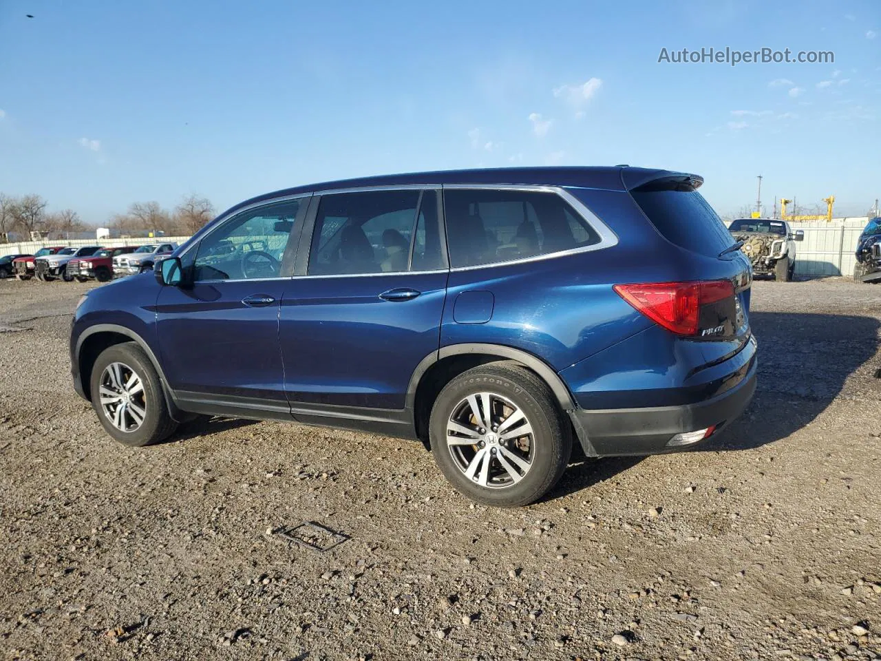 2016 Honda Pilot Exl Blue vin: 5FNYF6H56GB075043