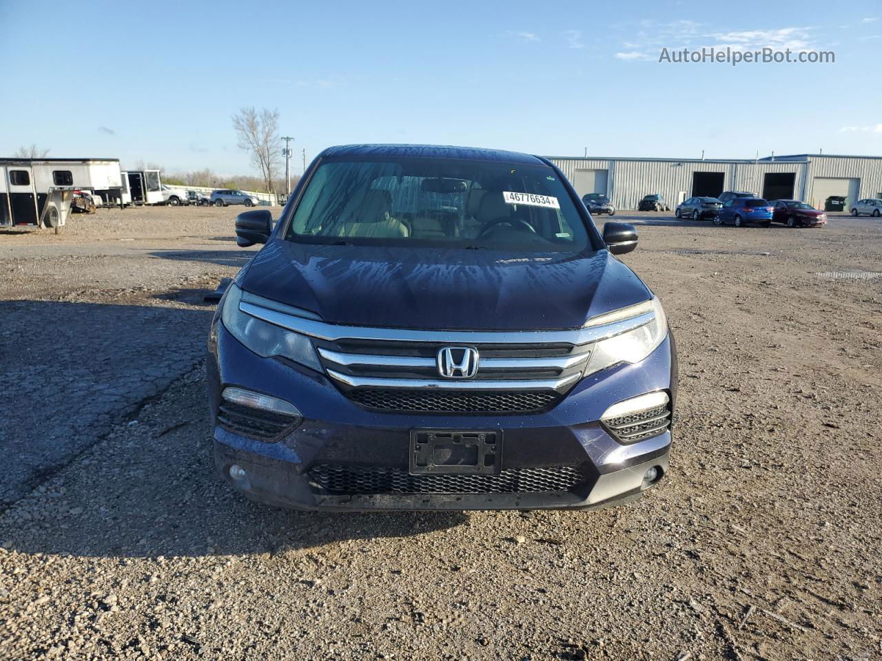 2016 Honda Pilot Exl Blue vin: 5FNYF6H56GB075043