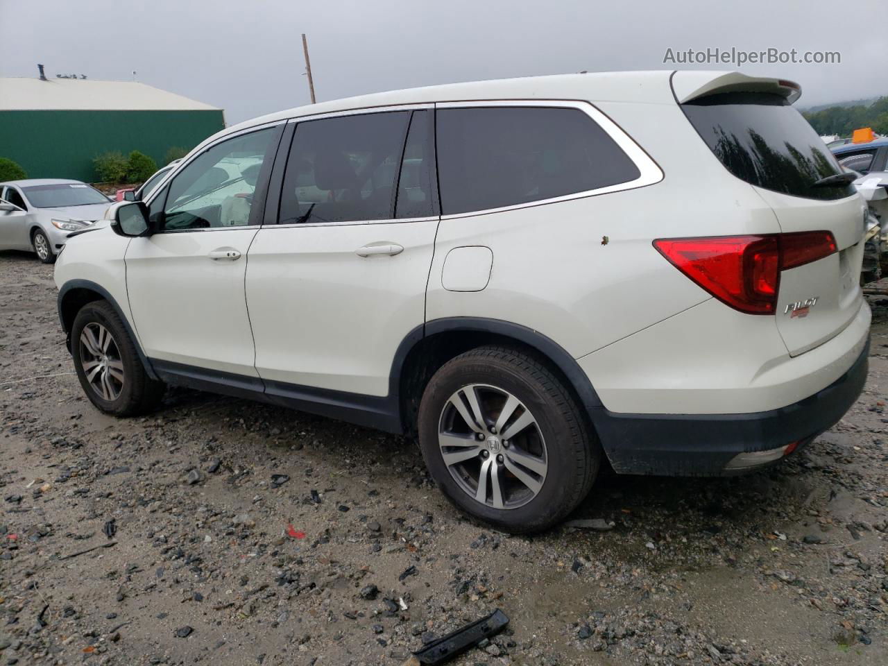 2017 Honda Pilot Exl White vin: 5FNYF6H56HB054761