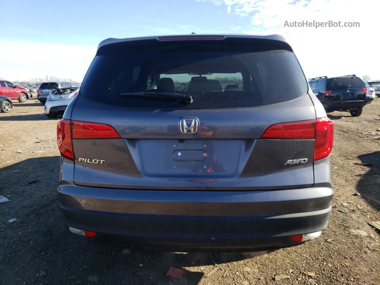 2017 Honda Pilot Exl Gray vin: 5FNYF6H56HB059829