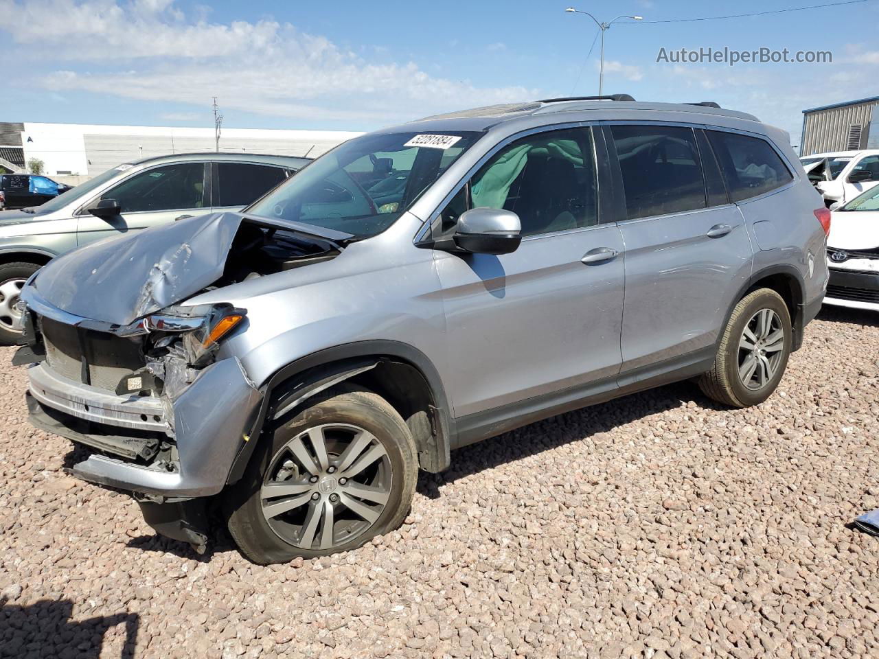 2017 Honda Pilot Exl Gray vin: 5FNYF6H56HB080728