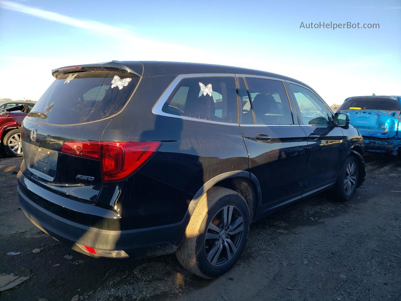 2016 Honda Pilot Exl Black vin: 5FNYF6H57GB008757