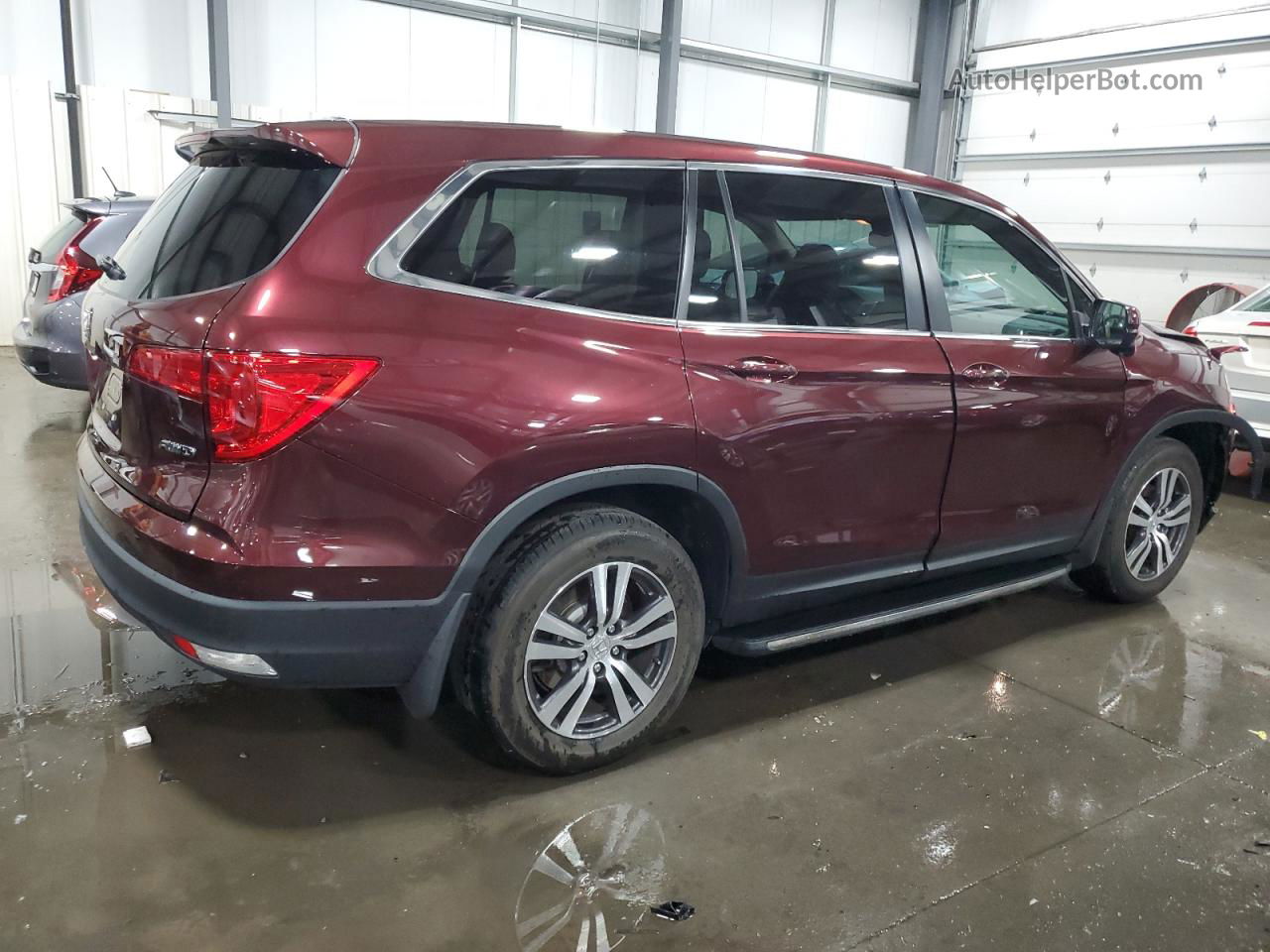 2016 Honda Pilot Exl Бордовый vin: 5FNYF6H57GB058543