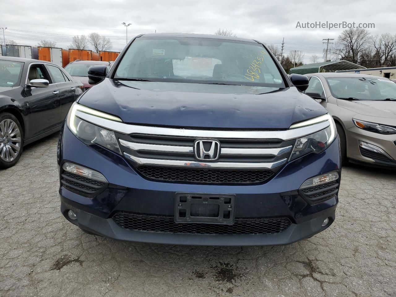 2017 Honda Pilot Exl Blue vin: 5FNYF6H57HB006721