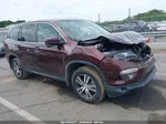 2017 Honda Pilot Ex-l Burgundy vin: 5FNYF6H57HB083234