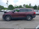 2017 Honda Pilot Ex-l Burgundy vin: 5FNYF6H57HB083234