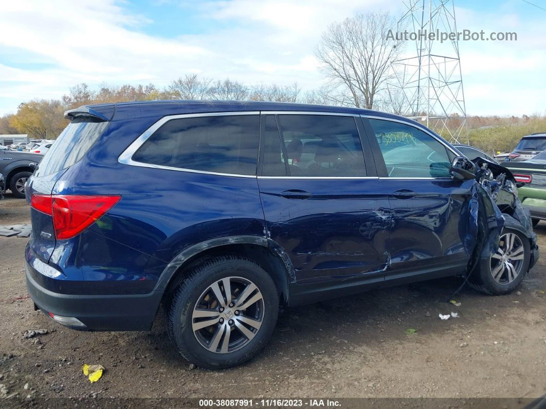 2016 Honda Pilot Ex-l Dark Blue vin: 5FNYF6H58GB039306