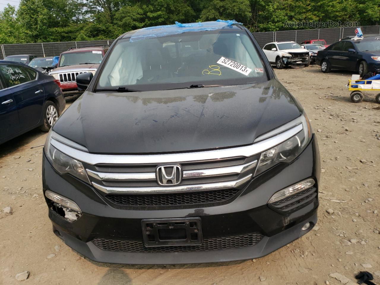 2016 Honda Pilot Exl Черный vin: 5FNYF6H58GB081264