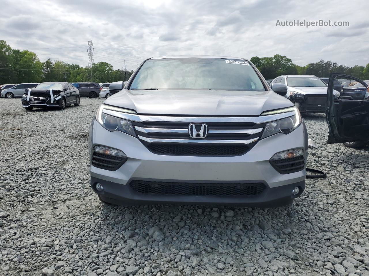 2016 Honda Pilot Exl Silver vin: 5FNYF6H58GB092748