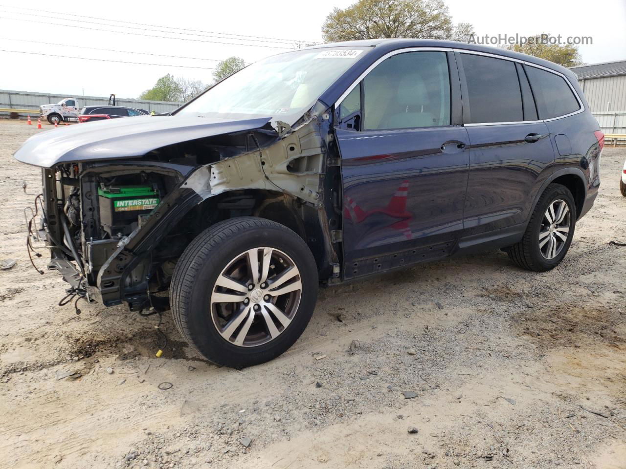 2016 Honda Pilot Exl Blue vin: 5FNYF6H58GB122508