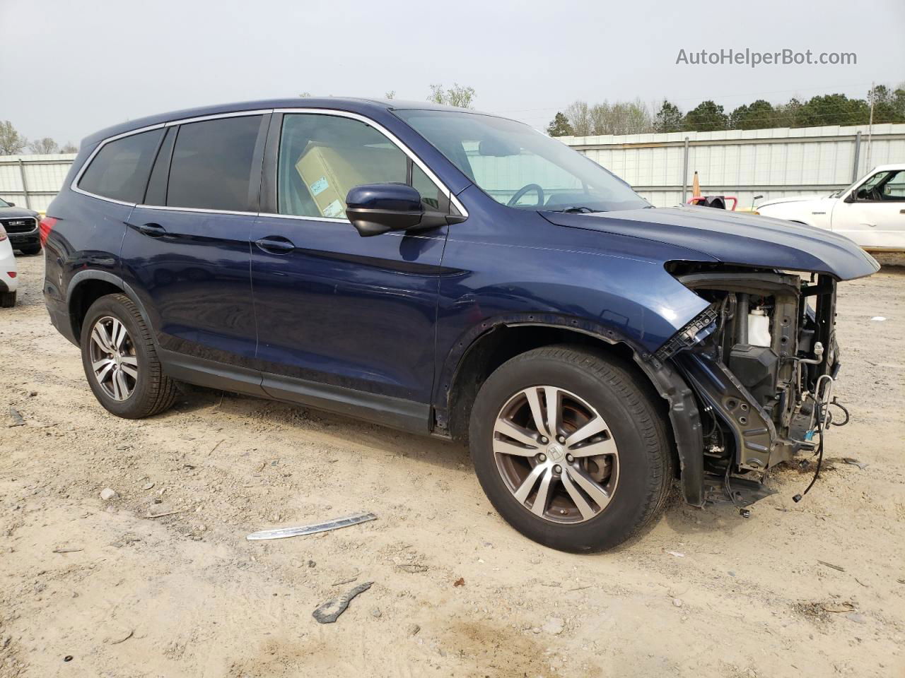 2016 Honda Pilot Exl Blue vin: 5FNYF6H58GB122508