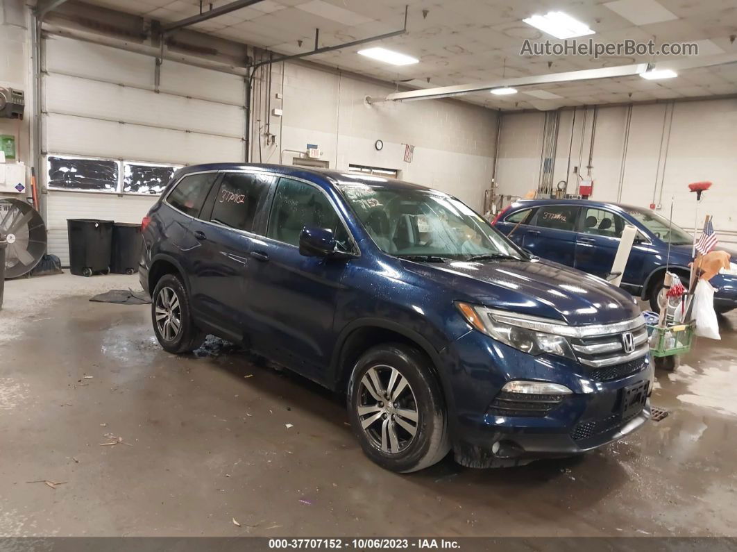 2017 Honda Pilot Ex-l Blue vin: 5FNYF6H58HB022975