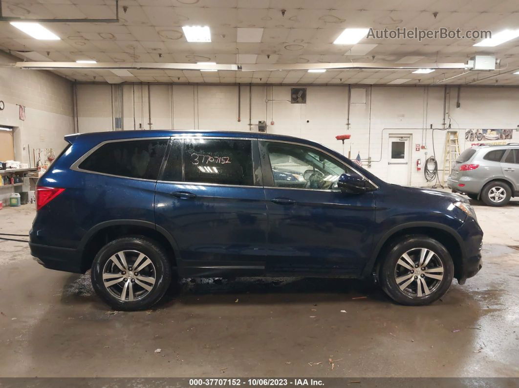 2017 Honda Pilot Ex-l Blue vin: 5FNYF6H58HB022975