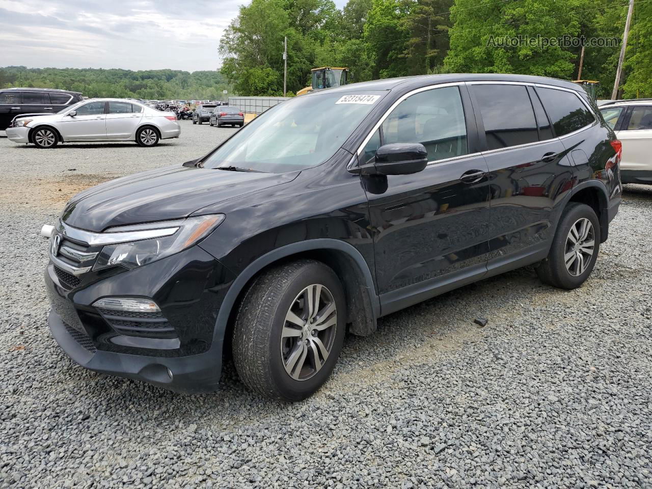 2017 Honda Pilot Exl Black vin: 5FNYF6H58HB038528