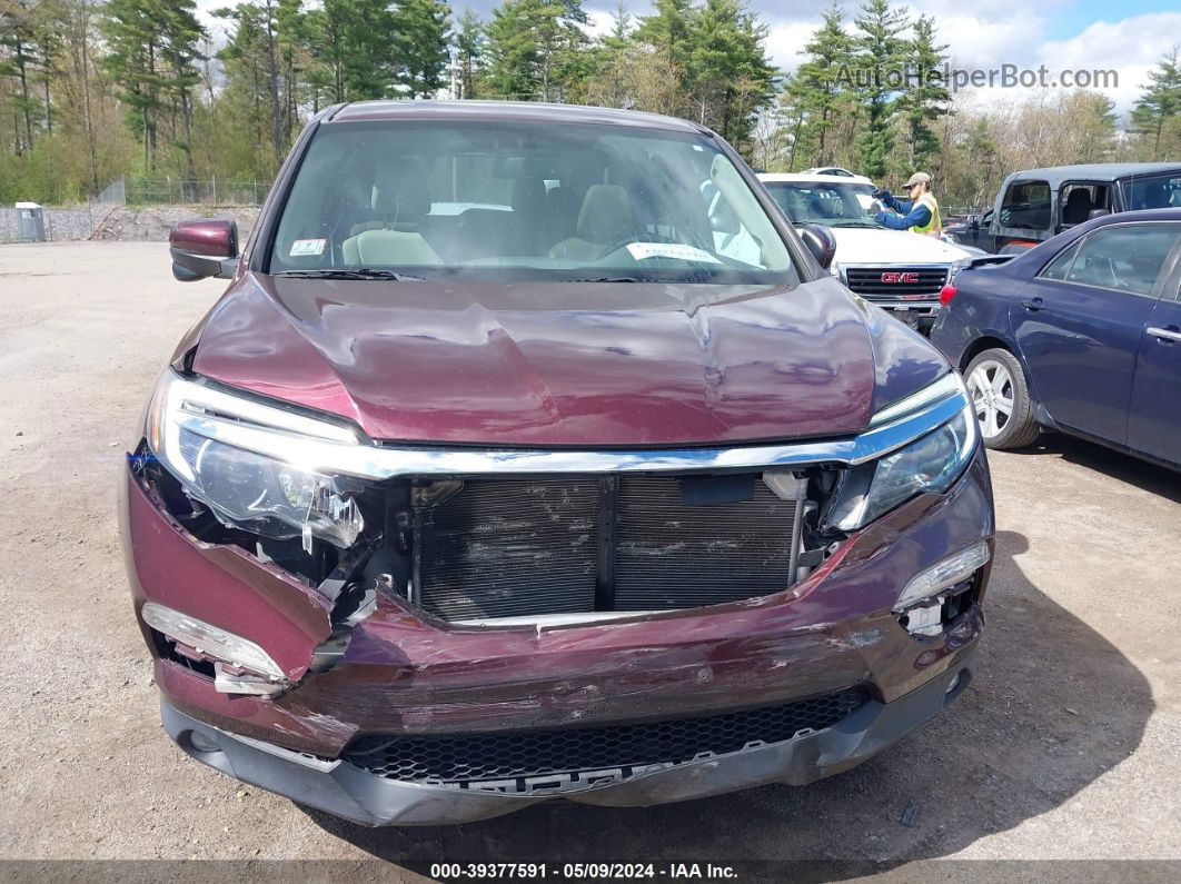 2016 Honda Pilot Ex-l Maroon vin: 5FNYF6H59GB007836